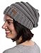 Tough Headwear Slouchy Beanie Winter Hat for Women - Slouch Oversized Large Baggy Cable Knit Hats - Warm & Cute Chunky Knitted Cap for Cold Weather - Stylish & Trendy Snow & Ski Beanies for Ladies