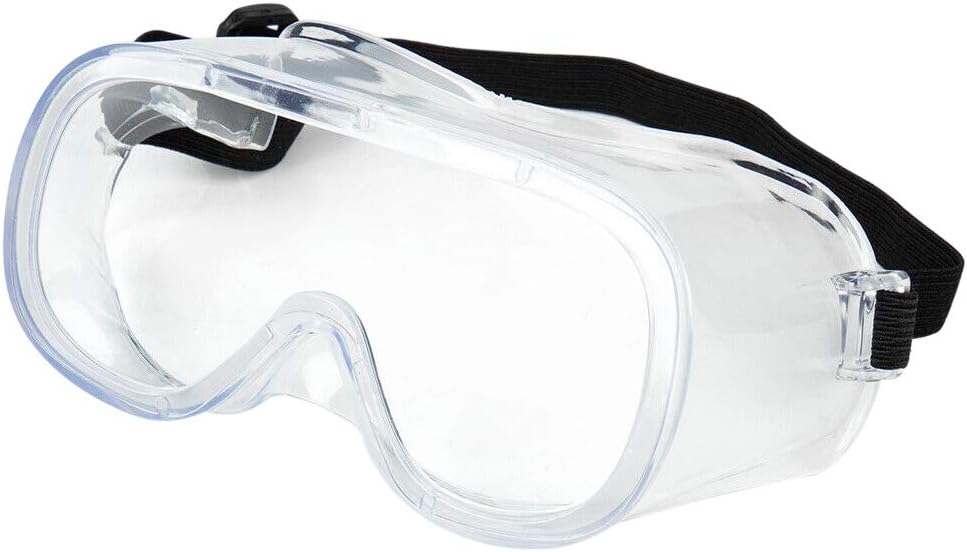 Goggles Safety Protection Glasses Splash Safety Glasses Resistant Anti Virus Fog Eyewear Eye Protective Over-Glasses Clear Lightweight Goggle for Lab Home Classroom Workplace