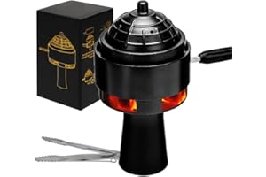 NEWBEECLASSIC Premium Hookah Shisha Bowl with Heat Management Charcoal Holder Hookah Bowl
