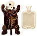 HomeTouch Hot Water Bottle Classic Premium Hot Rubber Bag with Adorable Soft Animal Cover (Monkey)