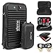 Sisma Travel Cords Organizers Small Electronics Accessories Carrying Bag for Cables Earbuds USB Sticks Leads Memory Cards, Black -Bundled Small Pouch SCB16128S-B