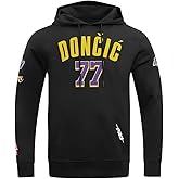 Pro Standard Mens NBA Los Angeles Lakers Luka Doncic #77 Classic Pullover Hoodie Black 2Xl