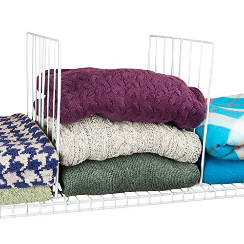Buy Evelots Set Of 8 Closet Shelf Dividers For Wire Shelving, Wire