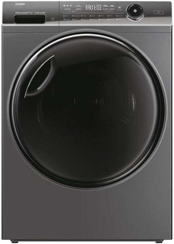 Haier Freestanding Heat Pump Tumble Dryer 9kg Graphite HD90-A3Q979RU1 A+++