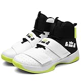 Men's High Top Basketball Shoes Performance Shock Absorption Running Shoes Velcro Sneakers