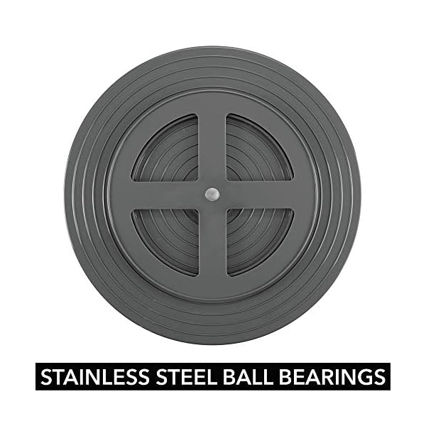 mDesign Lazy Susan Turntable Condiment Holder – Plastic Revolving Condiments and Spice Rack – Kitchen Storage Unit for…