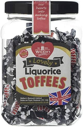 Walkers Liquorice Toffees Gift Jar 450g(Pack of 1)