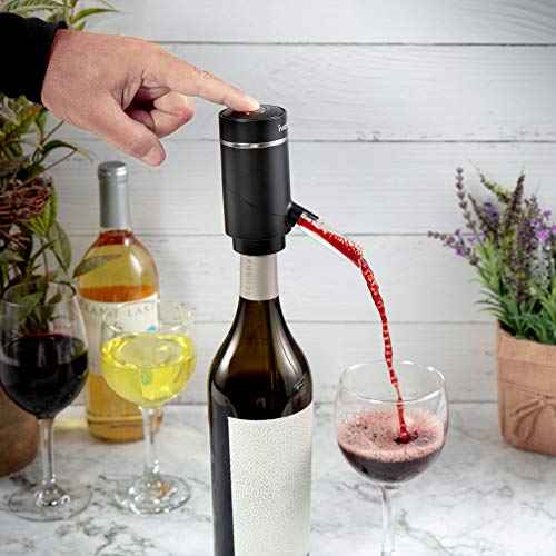 Ivation Electric Wine Aerator and Dispenser Rechargeable Automatic
