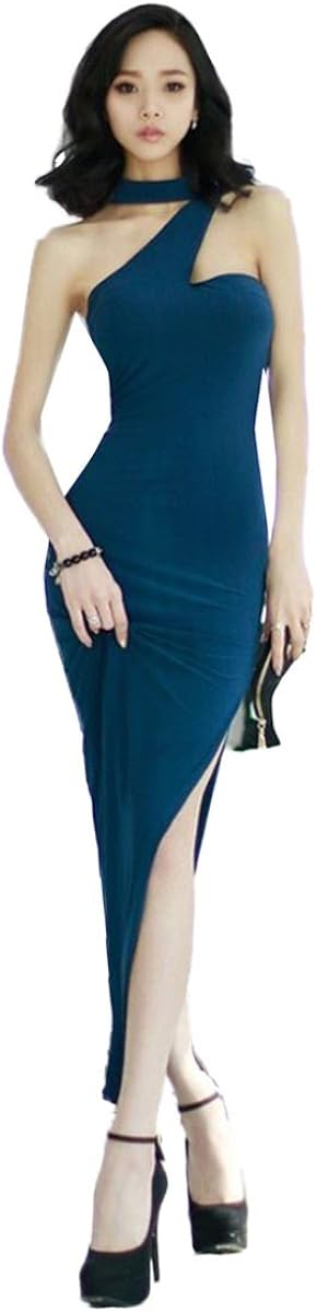 CA Mode Women High Slit Evening Gown Prom Party Formal Maxi Dress