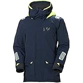 Helly Hansen Offshore Sailing Rain Jacket - Waterproof Windbreaker Shell - Packable Neon Hood & Rain Gear - Reflective Jacket
