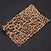 CHZIMADE A4 Size Leopard Printed Fabric Faux DIY Sheet Canvas Back Great for Hair Bows Making Craft (Leopard - A)