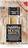 2 Pack L'Oreal Paris Hair Color Superior Preference Mousse Absolue, 1000 Pure Lightest Blonde