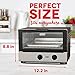 Dash B07DKVZMBL Compact Toaster Oven Cooker with Baking Tray, Graphite