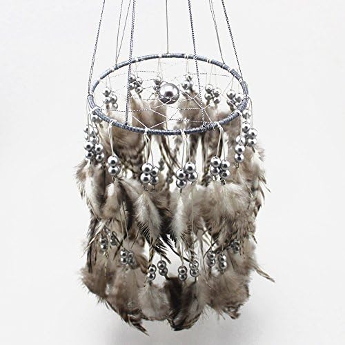 HuiJv Handmade Pear father Dream catcher length 19.6in x Diameter 5.9in" (grey)