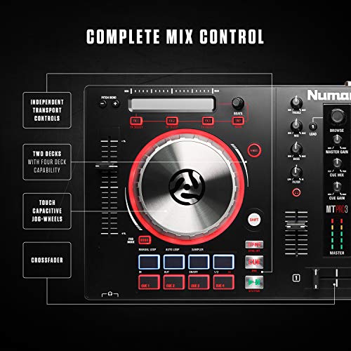 Numark Mixtrack Pro 3 All In One 2 Deck DJ Controller for Serato DJ