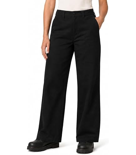 Dickies Women's Thick Duck Canvas Pant Straight Leg, High Rise