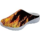 Forchrinse South Indian Aztec Stripe Women’s Mules Slip on Shoes Slippers Arch Support Walking Shoes Garden Clog Lightweight