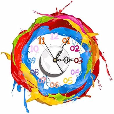 PAG STICKER 3D Wall Clock Decals Oil Painting Pigment Wall Sticker Home Wall Decor Gift