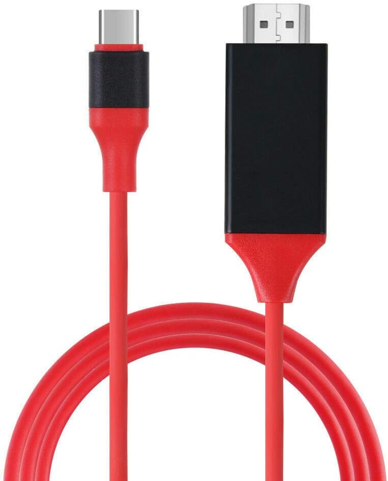 USB-C to HDMI, Type C to HDMI 4K Cable, Thunderbolt 3 compatible, DP Alt Mode, Male to Male, for MacBook/ MacBook Pro/ iMac 2017/ Chromebook Pixel/ Yoga 910/ XPS 13, 1.8 M/Black