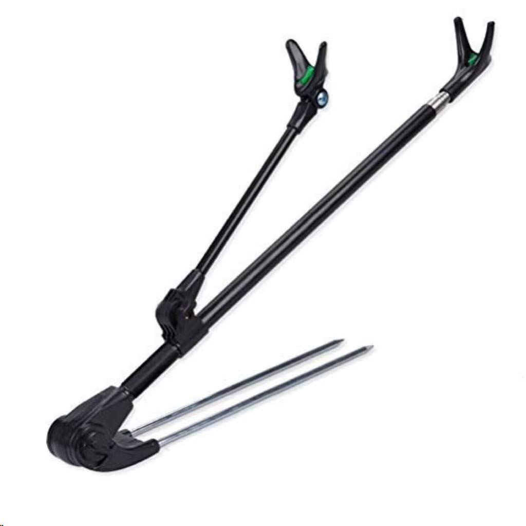 BSTCAR Stainless Steel Rod Holder - Adjustable Foldable Bank Rack Stand, River Beach Lake Rest, Suitable for Most Fishing Rods 1.7M