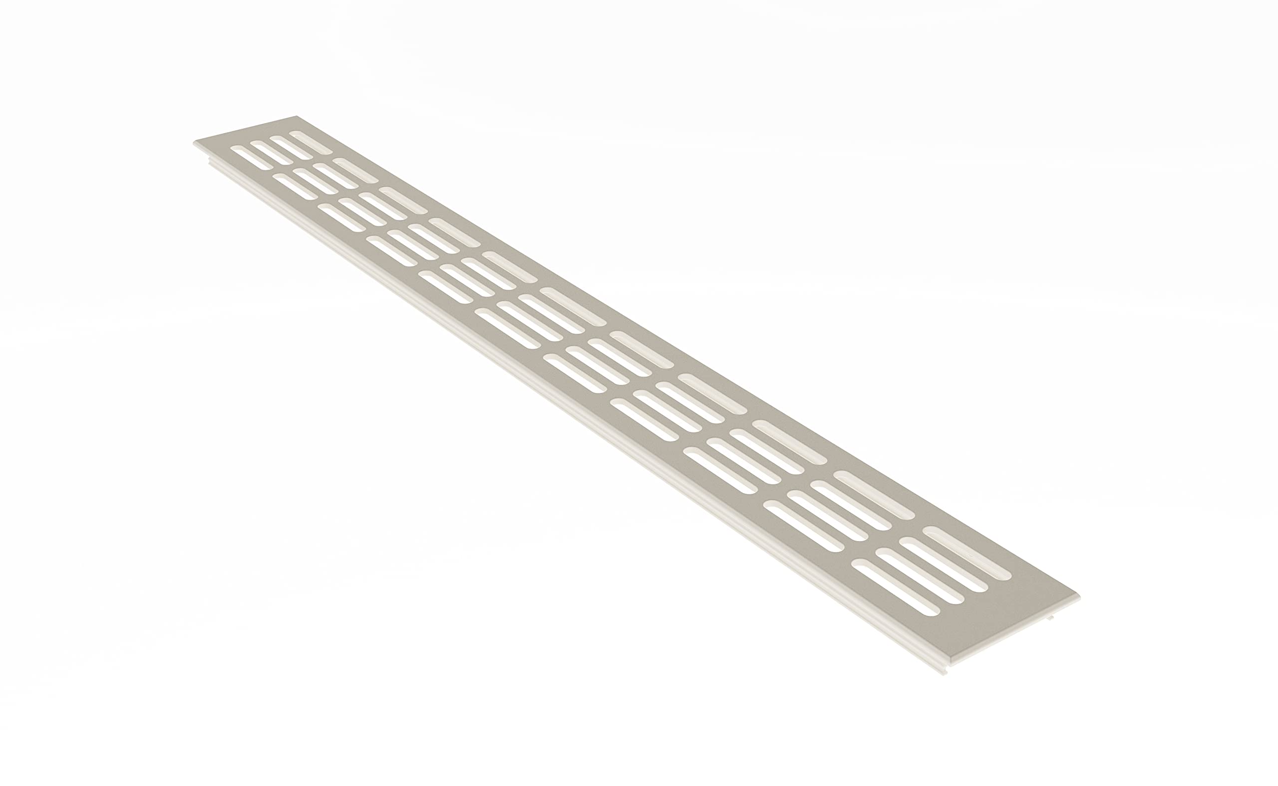 MS Fittings® Aluminum Ventilation Grille bar, Sheet Heating Cover, 60 mm x 200 mm, Different Colors (White-RAL 9010)