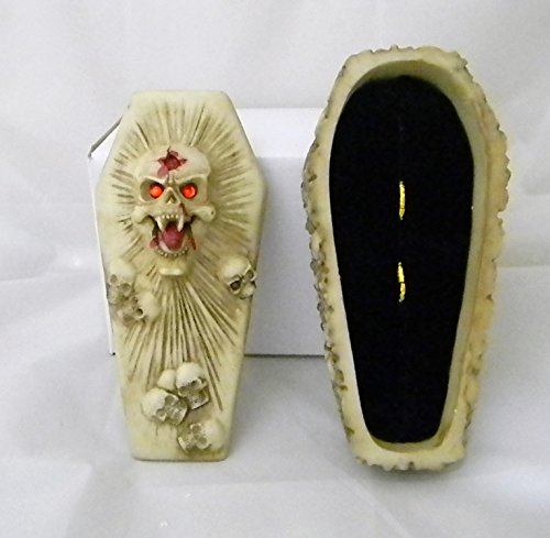 Wedding Ceremony Skull Gothic Coffin Tombstone ring bearer pillow Box