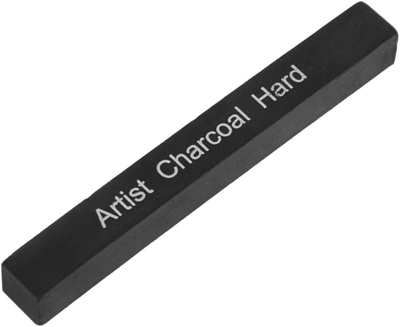 Artist Compressed Charcoal Sticks for Sketching, Drawing, Shading, Soft, Medium, Hard, Art Supplies Sketch Kits Tools, 6-Piece Boxed