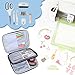 LUXJA Carrying Bag Compatible with Cricut Pen Set and Basic Tool Set, Double-layer Organizer Compatible with Cricut Accessories (Bag Only), Purple