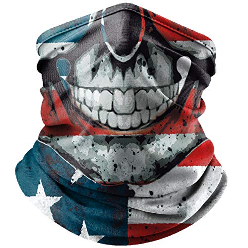 Neck Gaiter Face Mask,Reusable Face Cover Scarf,Summer Cooling Breathable Lightweight Bandana for Men Women