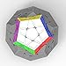 Coogam Qiyi X-Man Galaxy V2 Magnetic Megaminx Cube Sculpted Stickerless Pentagonal Dodecahedron Speed Cube Enhanced Version Puzzle Toy ( V2 Magnetic Sculpted Version )