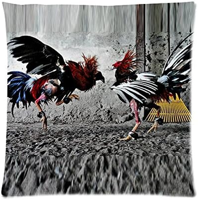Viola North cock fighting ZPC362 Art Cushion Cover restuarant Pillow Case Home Decor New
