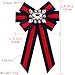 HEKEUOR Rhinestone Bow Tie Party Banquet Bowtie for Women,Men