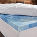 Sleep Innovations Dual Layer 4 Inch Memory Foam Mattress Topper, California King Size, Medium Support, 2 Inch Cooling Gel Memory Foam Plus 2 Inch Pillow Top Cover