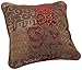 Croscill Galleria Square Pillow, Decorative Pillow, 18” x 18”, Red, 1-Piece