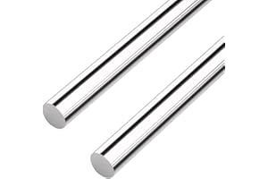 MOKOVI 16 inches Long 10mm x 405mm 304 Stainless Steel Solid Round Rod for， Metric Metal Solid Shaft Rods， for DIY Craft - CNC -2pcs