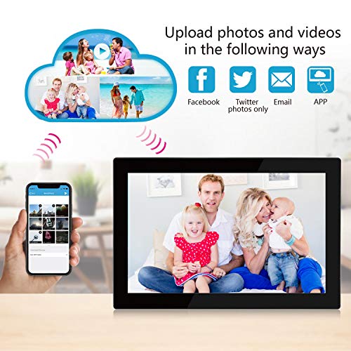 Digital Picture Frame WiFi YENOCK 10.1" Touch Screen 1280 800 Built in