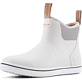 SUREWAY Men's Deck Boots Professional Non-Slip Fishing & Ankle Boating Boot Waterproof Rain Boots, Lightweight Neoprene Rubber Deck Boots