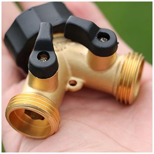 GESURA Garden Hose Connector Splitter - Thumbnail 4