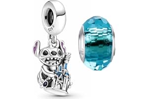 HappyStar 925 Sterling Silver Charms for Bracelets Dangle Pendants Bead Charm Jewelry Gift for Women(With Spacer Beads)