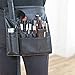 Pro Makeup Artist Cosmetics Tool Apron, Brush Belt Accessory Organizer, Black