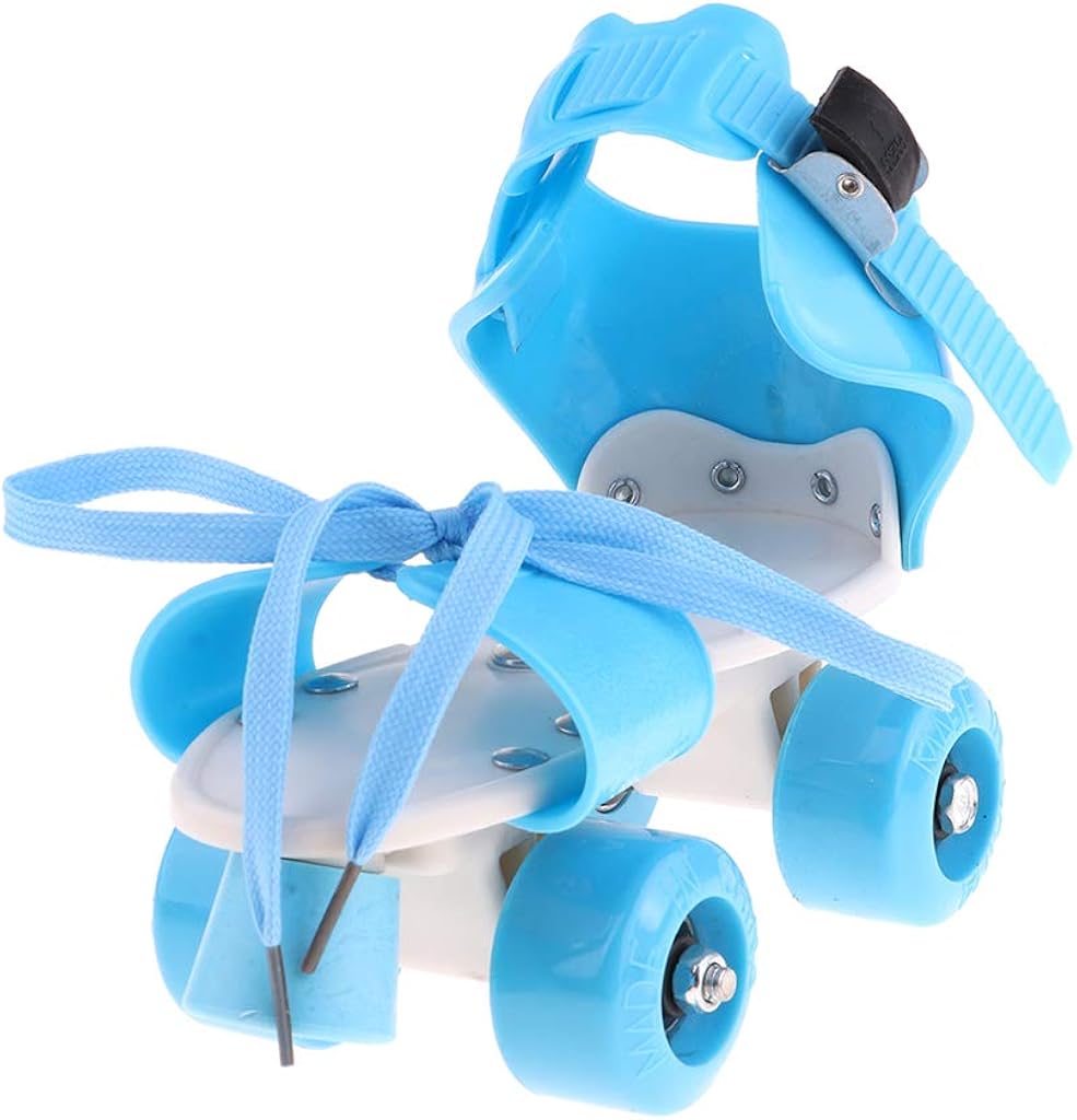 1 Pair Skating Shoes for Children Sports Shoes Adjustable Size Blue