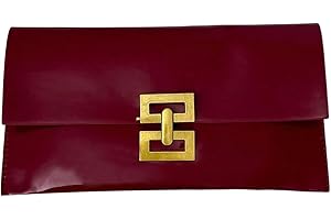 Verdusa Women's Clutch Evening Bags Trendy Envelope Handbags Metallic Purses Formal Wedding