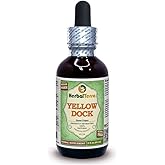 Herbal Terra LLC Yellow Dock (Rumex crispus) Glycerite, Organic Dried Roots Alcohol-Free Liquid Extract 2 oz