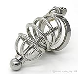 Stainless Steel Male Chastity Device Adult Cock Cage With Removable Urethral Tube Catheter BDSM Fetish Sex Toys Penis Lock