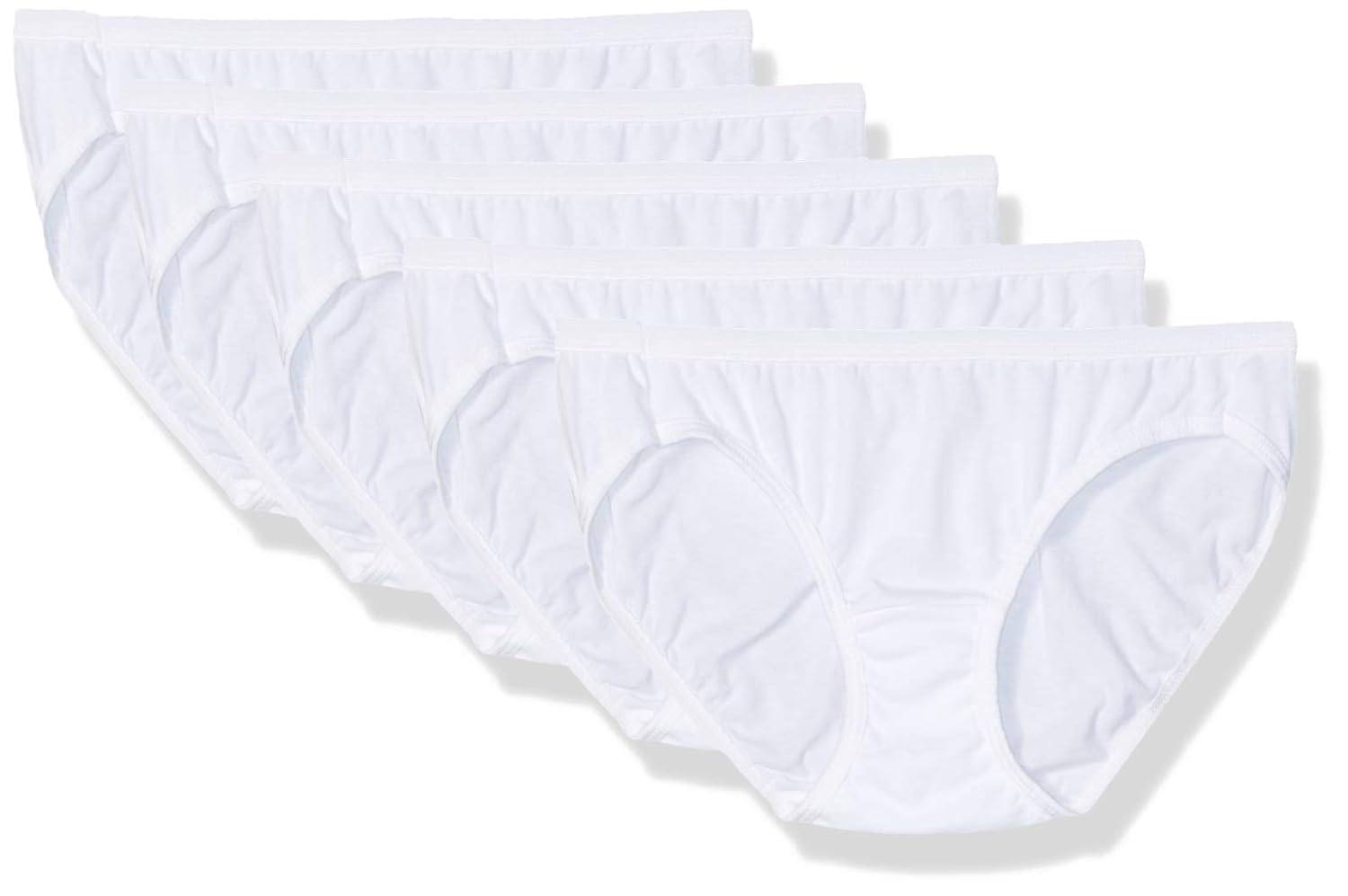 Hanes Ultimate Womens Cotton Comfort Ultra Soft Bikinis Style Underwear Pack of 5 Amazon.co.uk