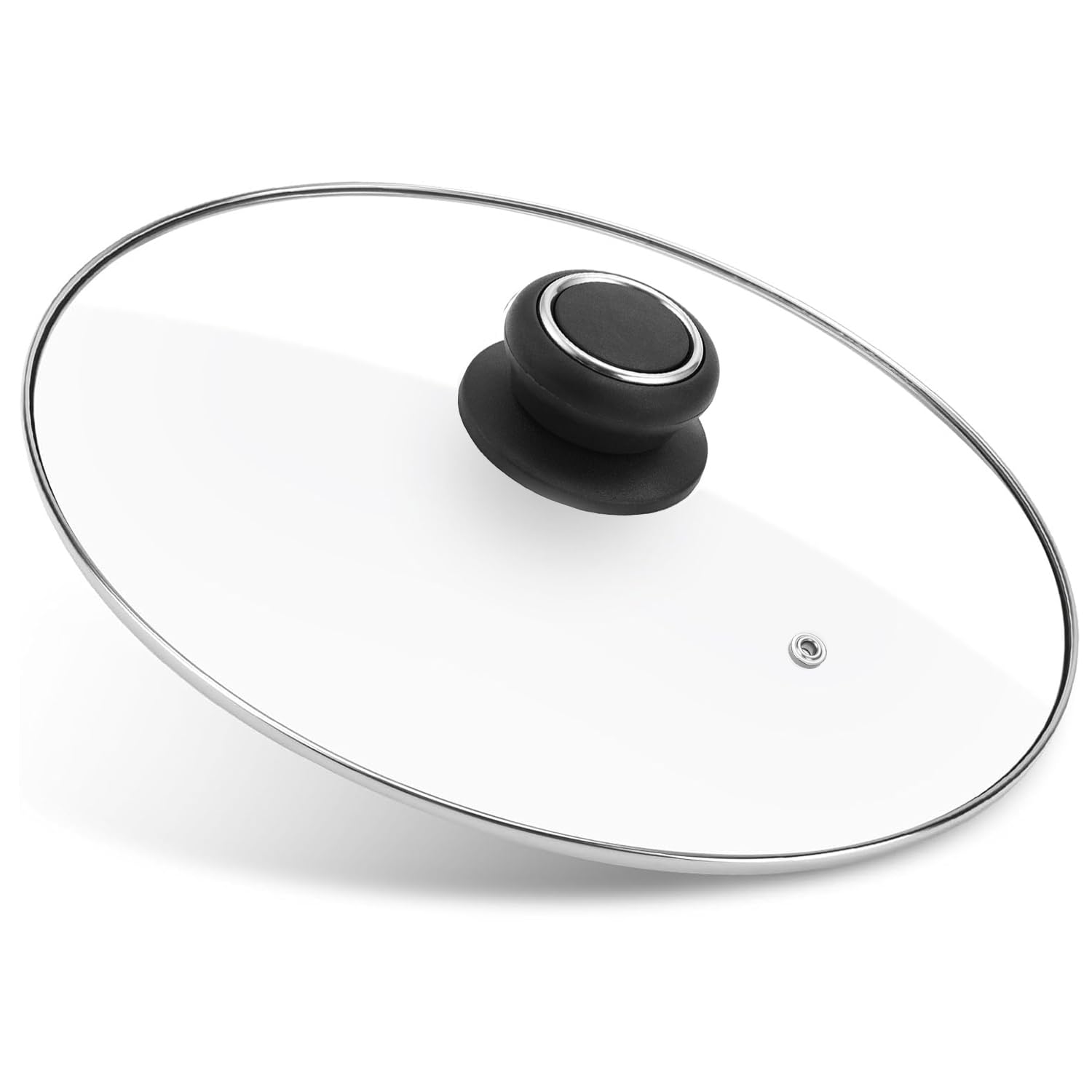 Photo 1 of 8 Inch Glass Lid for Frying Pan, Skillet, Pan Lid Fits Lodge 8 Inch Cast Iron Skillets 8"/20cm, Clear
