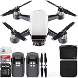 DJI Spark Quadcopter (Alpine White) + DJI Spark Bag Essential Bundle