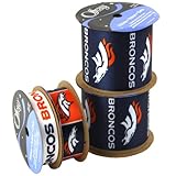 Offray NW7207AZ Denver Broncos Printed Craft Ribbon Pack, 12-Yard