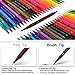 ai-natebok Dual Tip Brush Marker Pens, 24 Colors 0.4 Fine Tip Markers & Brush Pen for Bullet Journal Adults Coloring Book Note Taking Writing Planning Art Project