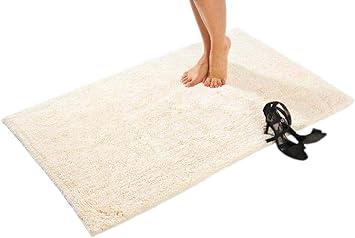 Eterea Badteppich Baumwolle 70x120 Cm Hochflor Badematte Phil Weicher Und Flauschiger Badezimmerteppich Waschbarer Duschvorleger Badvorleger In Sand Amazon De Kuche Haushalt